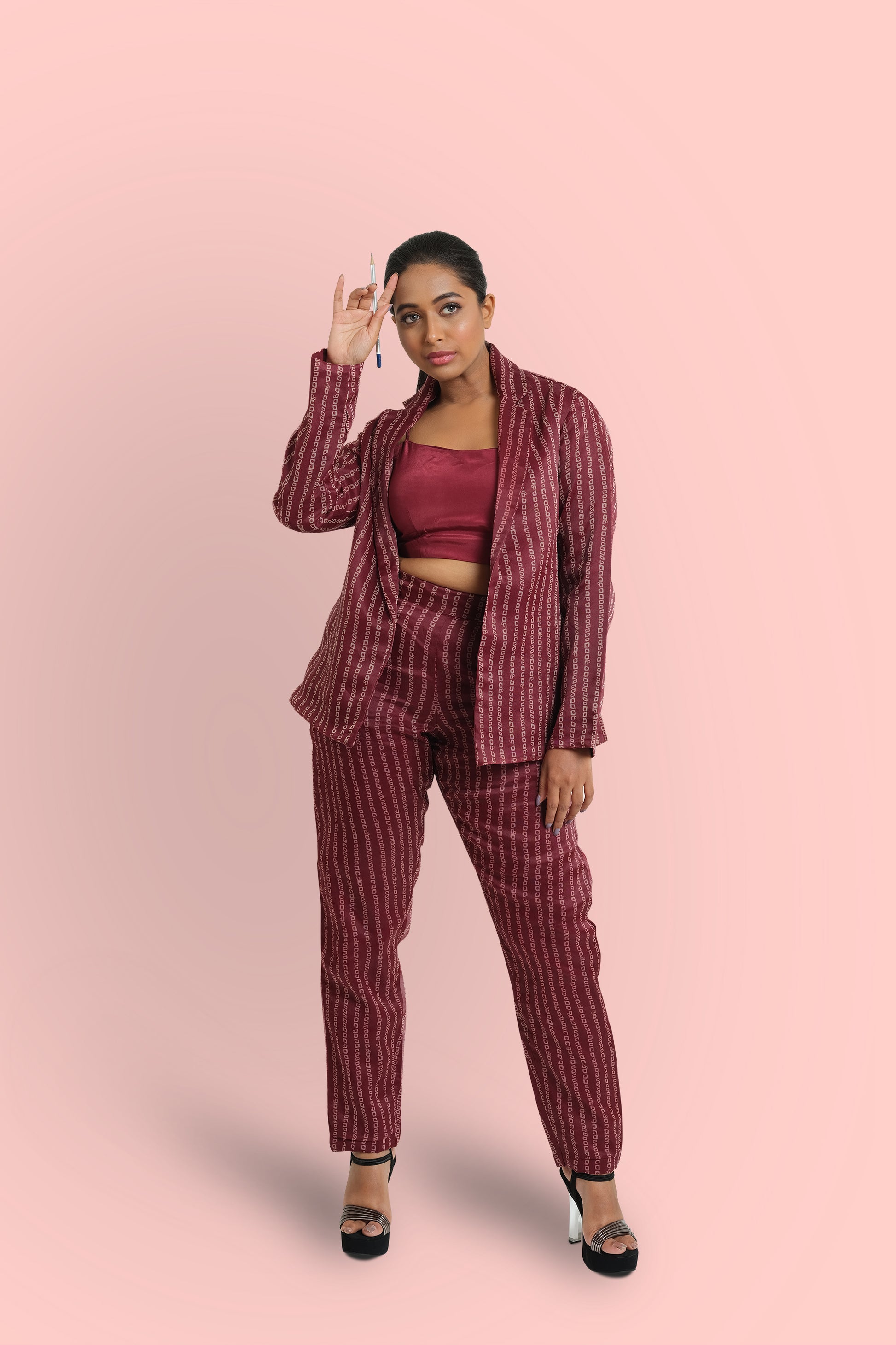 Women's High Waisted Buckle Belted Cigarette Trousers | Boohoo UK